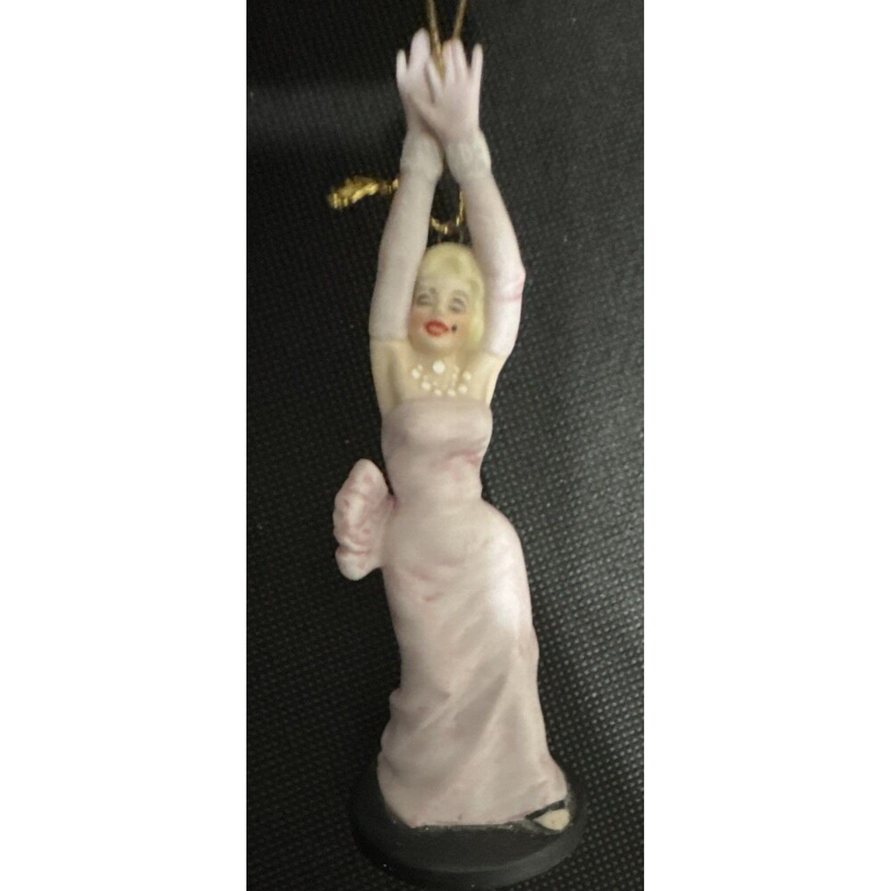 Royal Orleans Porcelain Marilyn Monroe Figurine/Ornament Pink Dress 1980s